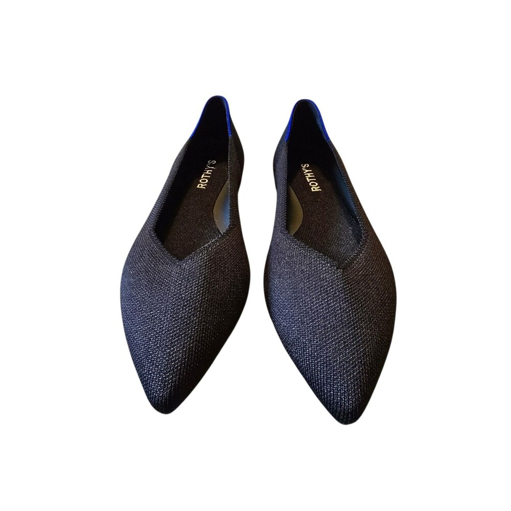 Rothy's Women's The Point II Pointed Toe Flat Black Size US 8.5